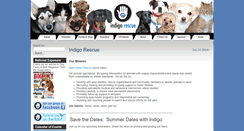 Desktop Screenshot of indigorescue.org